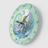 Water Element Fee Fantasie Kunst Klok (Hoek)