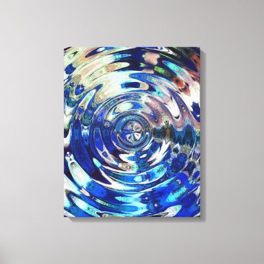 WATER Element Ripple Patroon verpakt canvas print (Voorkant)