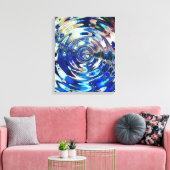 WATER Element Ripple Patroon verpakt canvas print (Insitu (Woonkamer))