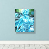 Water Elementaal Canvas Afdruk (Insitu (Houten vloer))