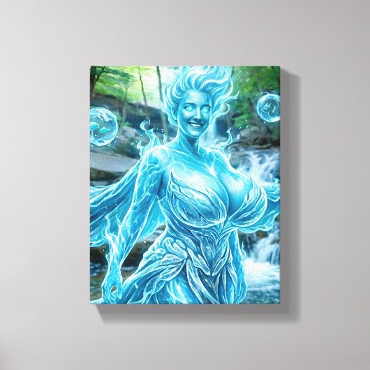 Water Elementaal Canvas Afdruk (Voorkant)