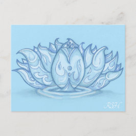 Water Elemental Lotus Briefkaart