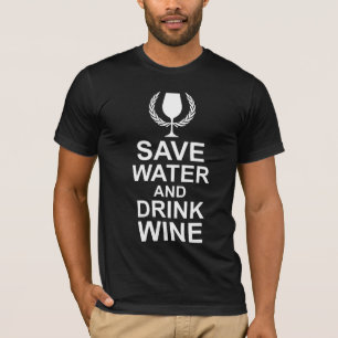 Water en Drink besparen T-shirt