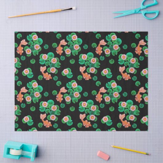 Water- en koi-visweefsel tissuepapier (Craft)