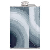 Water en Vuur zijn als Yin en Yang in harmonie Heupfles (Achterkant)