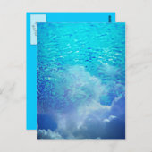 Water en wolken briefkaart (Voorkant / Achterkant)