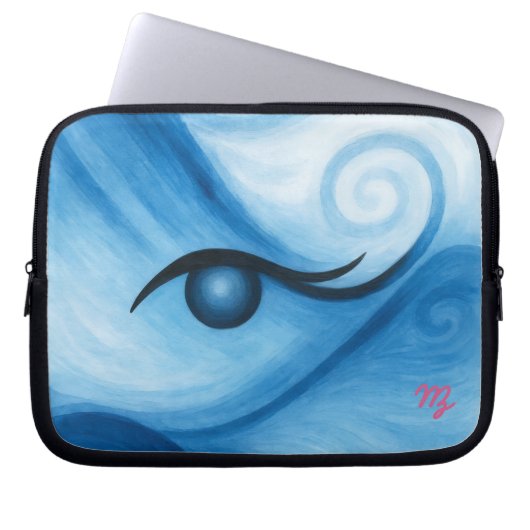 Water Eye electronics pouch Laptop Sleeve (Voorkant)