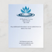 Water Feature Blue Business Adverteren Flyer (Achterkant)