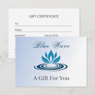 Water Feature Business Cadeaubon