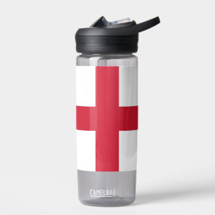 Water flesje met vlag van Engeland, Verenigd Konin Waterfles