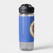 Water flesje met vlag van Minnesota, VS Waterfles (Voorkant)