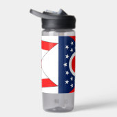 Water flesje met vlag van Ohio, VS Waterfles (Rechts)