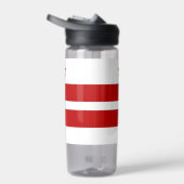Water flesje met vlag van Washington DC, VS Waterfles (Rechts)