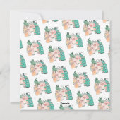 Water flessen op aarde feestdagenkaart (Achterkant)