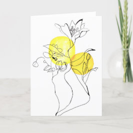 Water Flower Card Bedankkaart