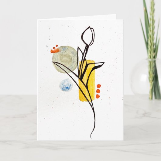 Water Flower Card Bedankkaart (Voorkant)