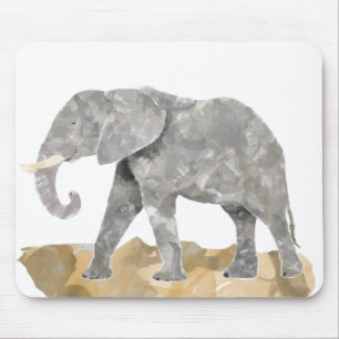 Water gekleurd olifant muismat