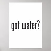water gekregen poster (Voorkant)