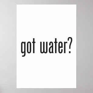 water gekregen poster