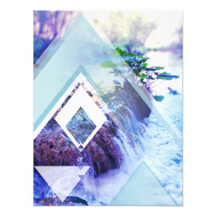 water geohaze foto afdruk