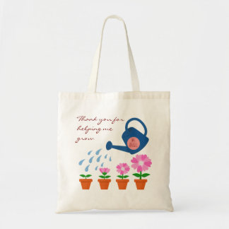 Water geven aan de plant Bedankt leraren cadeau Tote Bag
