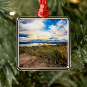 Water   Glen Lake Sleeping Bear Dunes Michigan Metalen Ornament