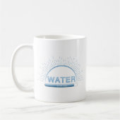 Water Good Day Blue Minimal Mug Koffiemok (Links)