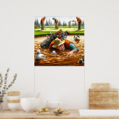 Water Hazard - Golf Art Print (Keuken)