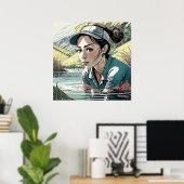 Water Hazard - Golf Art Print (Thuiskantoor)