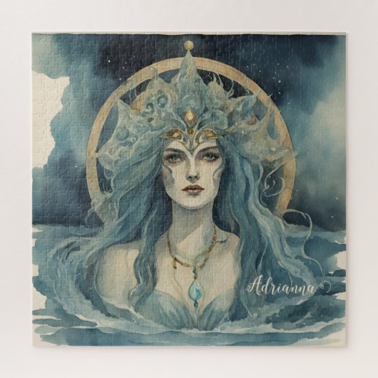 Water heks oceaangodin legpuzzel (Verticaal)