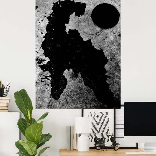 "Water Horse & Cassa" JTG Art Poster (Thuiskantoor)