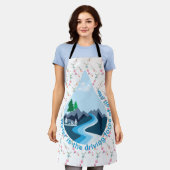 Water is de drijvende kracht van al het leven. schort (Gedragen)