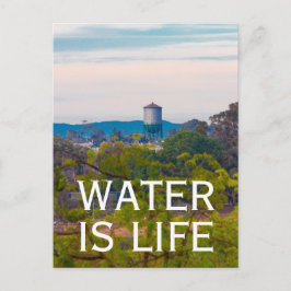 Water is de milieuecologie van de watertoren briefkaart