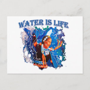 Water is het leven - Fancy Shawl Dancer Briefkaart