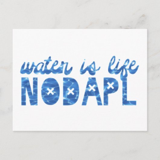 Water is het leven NODAPL Briefkaart (Voorkant)