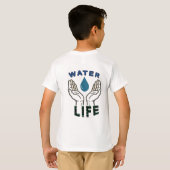 Water is het leven T-shirt (Achterkant volledig)