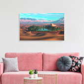 Water is leven canvas afdruk (Insitu (Woonkamer))