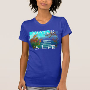 "Water is leven" met de rivier T-shirt