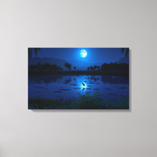 Water is leven (oase) canvas afdruk