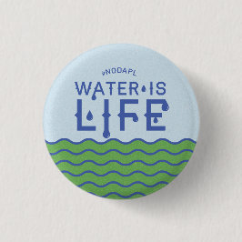 Water is leven ronde button 3,2 cm
