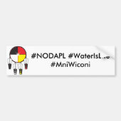 Water is levensbumper sticker. bumpersticker (Voorkant)