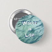 Water is Life Button (Voorkant /achterkant)