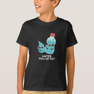 Water je tot grappig water pun donker BG T-shirt
