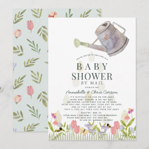 Water kan Baby shower van Floral Garden per post Kaart