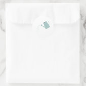 Water kan ronde sticker (Tas)