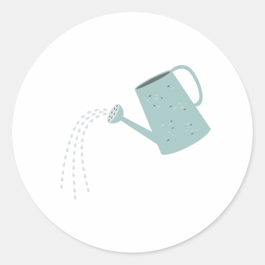 Water kan ronde sticker (Voorkant)