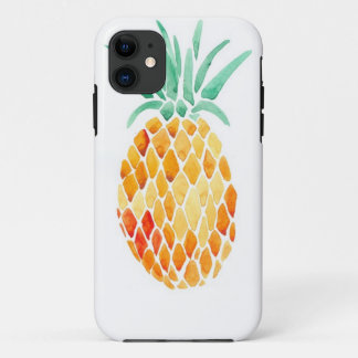 Water- Kleur ananas iPhone 11 Hoesje