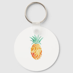 Water- Kleur ananas Sleutelhanger
