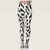 Water kleur koe huid Leggings (Voorkant)