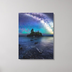 Water Lake Superior Minnesota Canvas Afdruk